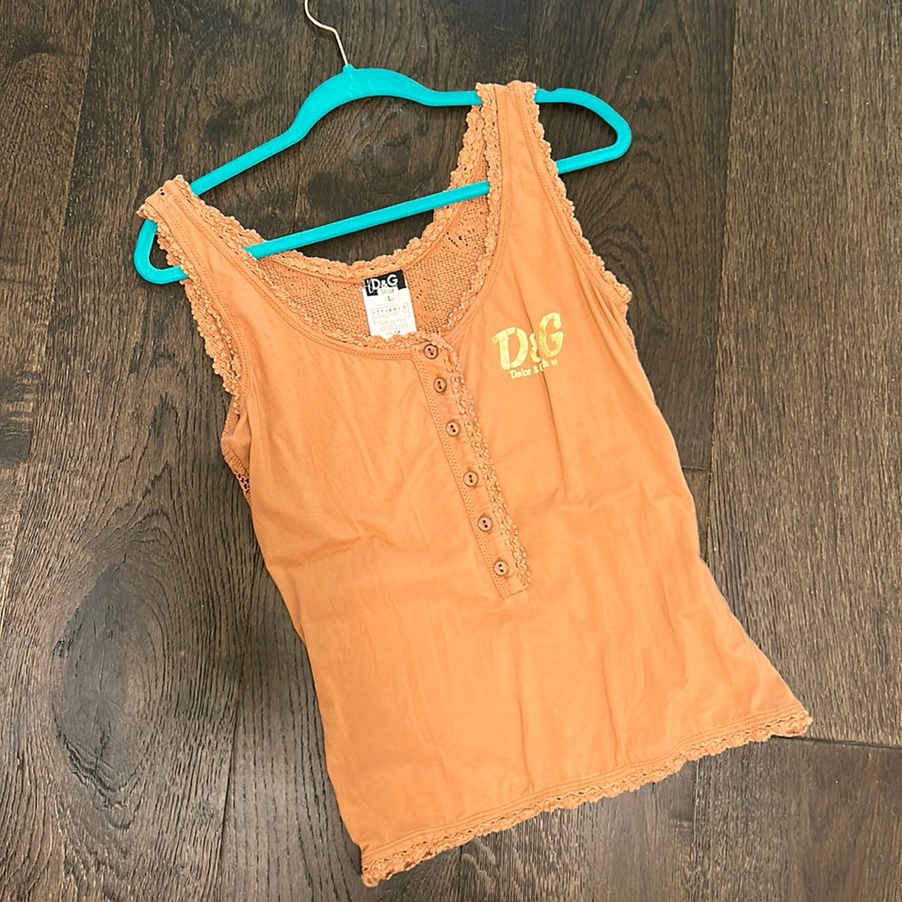 Dolce and Gabbana, tank top. Fresh from the cleaners.